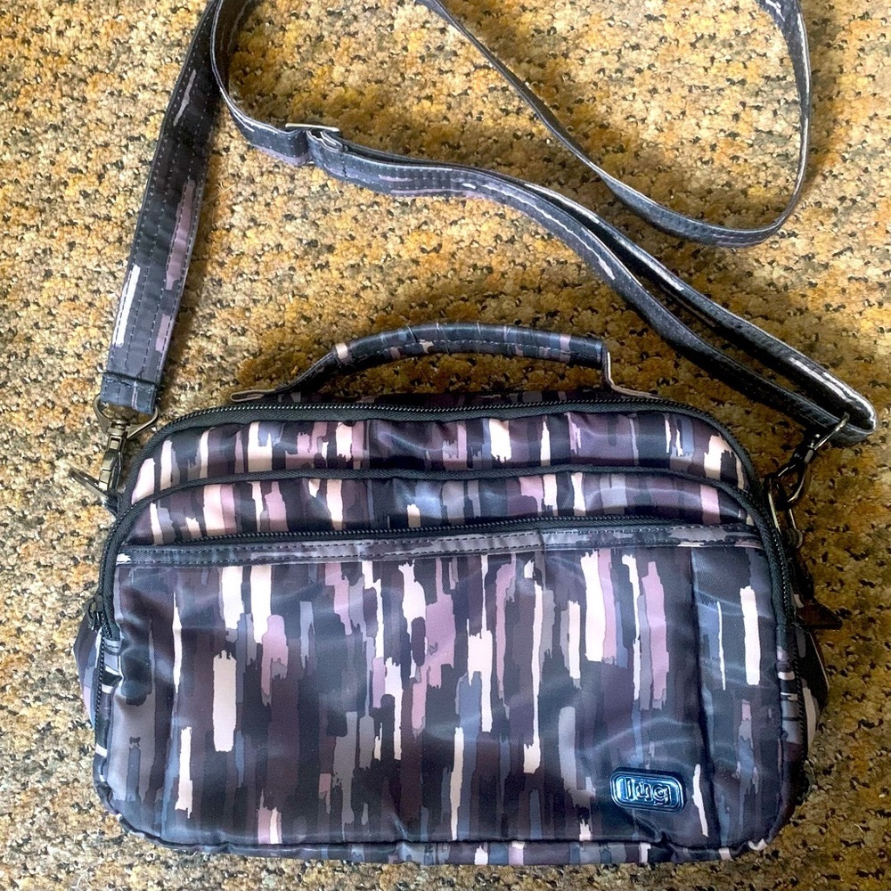 Lug Scoop Crossbody Bag.   Color:  Riverwalk. EUC